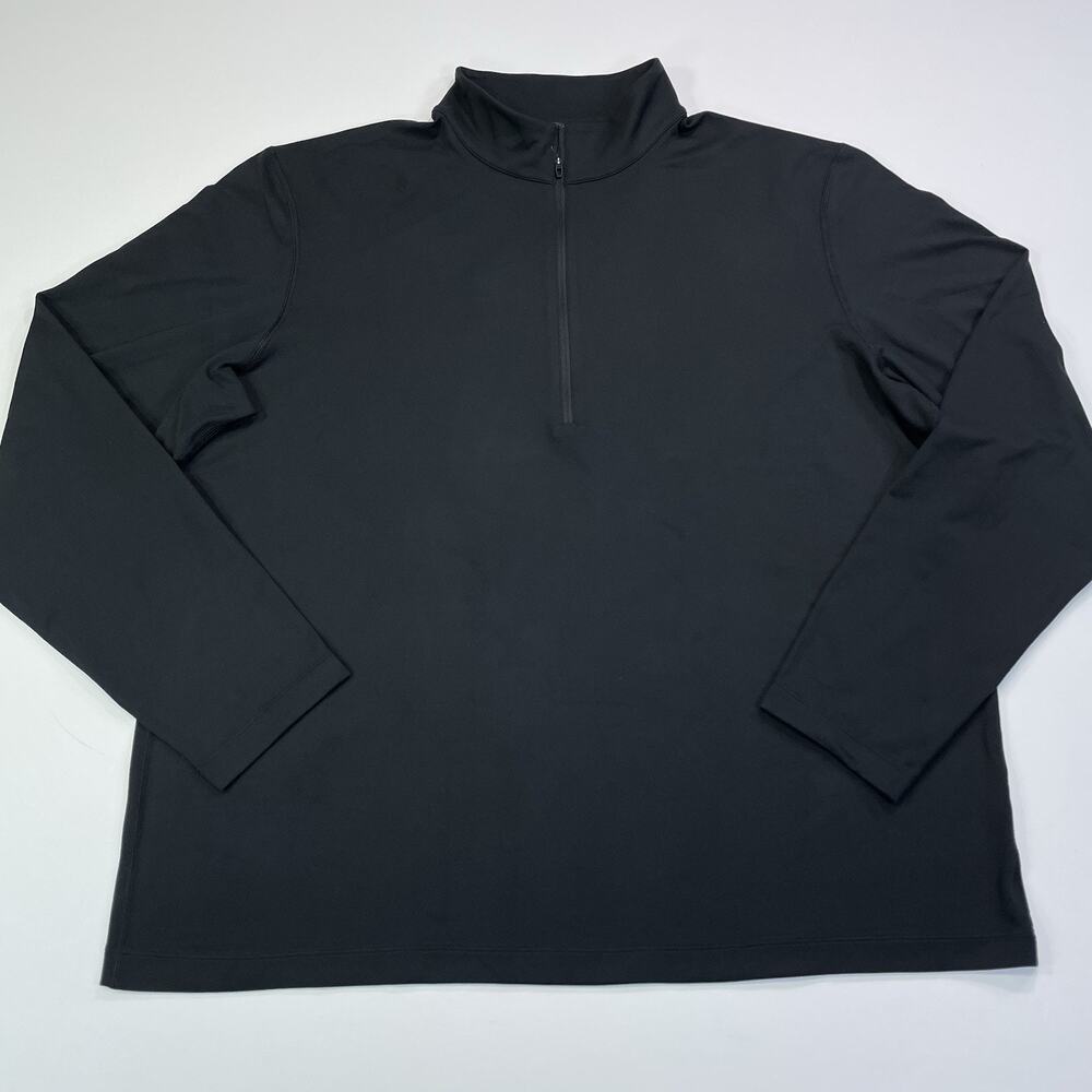 Lululemon 1/4 Zip Men’s XXL Black Performance Athletic Running Single Owner